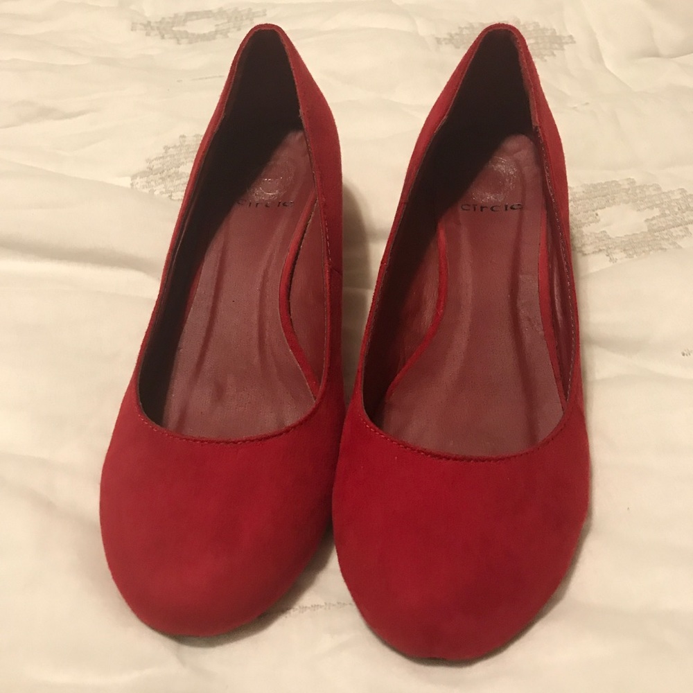 Red wedges perfect for dress or play!